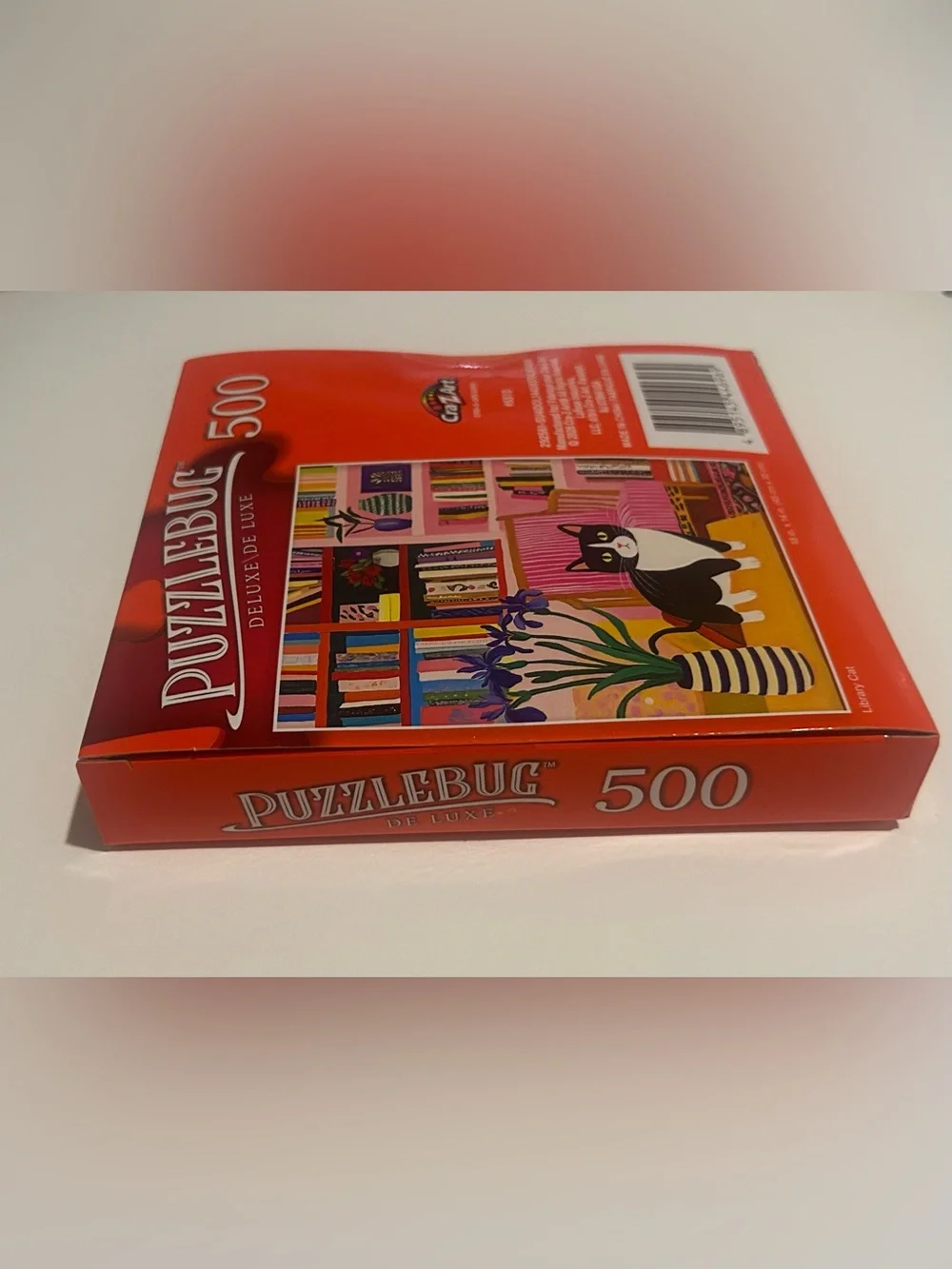 New “Library Cat” Puzzle with Cat 500 Pieces Puzzlebug DeLuxe 20” x 12”